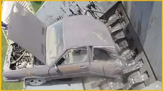 Extreme Dangerous Car Crusher Machine in Action, Crush Car & Shredder Everything