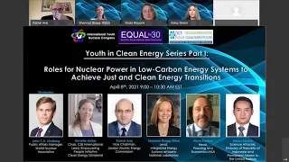 Youth in Clean Energy Series Part 1: Roles for Nuclear Power in Low-Carbon Energy Systems