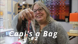 Capi's Bag Making Series #2  How to sew Fobio by Lazy Girl Designs Key Fob, Install a zipper, D-Ring