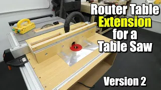 Router Table Extension For a Table Saw | Evolution Rage 5S | Part 1