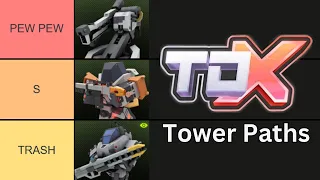 ALL TDX Tower Path Tier List | Tower Defense X | Roblox