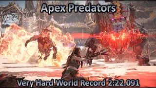 Horizon Forbidden West Apex Predators World Record Very Hard 2:22.091