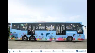 Yuk temui Transjakarta dengan Ilustrasi Aneka Hewan Laut di Koridor 5: Ancol - Kampung Melayu