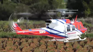 BIG Turbine RC Helicopter Bell 212 Fire Rescue