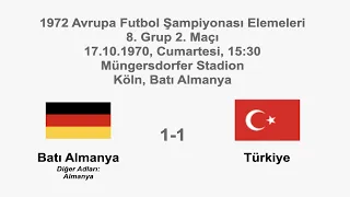 West Germany 1-1 Turkey [HD] 17.10.1970 - UEFA EURO 1972 Qualifying Round Group 8 Matchday 2