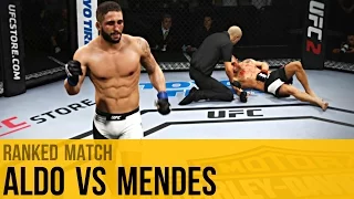 EA Sports UFC 2 | José Aldo vs Chad Mendes | Online Ranked Match