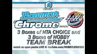 2020 BOWMAN CHROME 6 BOX MIX (3 HTA + 3 HOBBY) TEAM BREAK #33  eBay 02/07/21