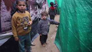 Winter has arrived in Deir al-Balah and many parents need clothes or shoes for their children