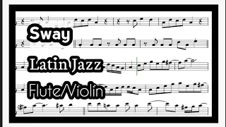 Sway Flute or Violin Sheet Music Backing Track Play Along Partitura