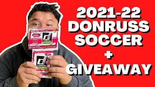 2021-22 Donruss Soccer Blaster Box Retail Review || Subscriber Giveaway!!