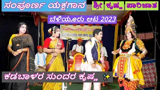 yakshagana live 🤩ಶ್ರೀ ಕೃಷ್ಣ ಪಾರಿಜಾತ✨️ ಬೆಳಿಯೂರು ಆಟ🤩ತಪ್ಪದೆ ವೀಕ್ಷಿಸಿ👌 ಕಡಬಾಳರ ಕೃಷ್ಣ ❌️ಜಲವಳ್ಳಿ ನರಕಾಸುರ🔥