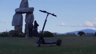 Riding the EVOLV Tour Electric Scooter in Vancouver