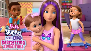CHAOS podczas opieki nad dziećmi! | Barbie: Skipper Przygody opiekunek | Fragmenty