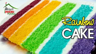 The Best Ever Rainbow Cake | Easy Rainbow Cake Recipe | 6 Layer Rainbow Cake at Home | CAKE Making