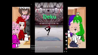 Mha react to deku