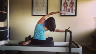 Marla's Minute: Pilates Mermaid Stretch on the Reformer