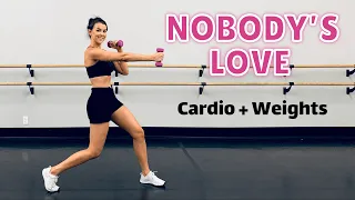 Maroon 5 - Nobody's Love CARDIO WORKOUT + Weights | Full Body | NO JUMPING