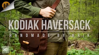 Handmade Kodiak Leather Haversack | Owl Creek Handmade