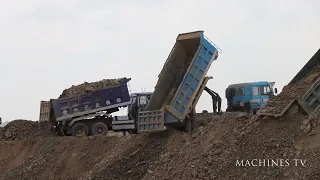 Incredible Huge Heavy Equipment For Lake Filling Up Process, Filling it with Water [Full Videos]