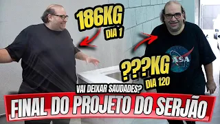 FINAL DO PROJETO DO SERJÃO DOS FOGUETES - QUANTOS QUILOS ELE PERDEU ???