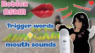 Roblox ASMR | 20 trigger words + mouth sounds (Epic Minigames)