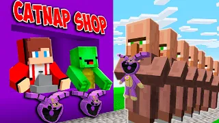 JJ and Mikey Opened SCARY CAT NAP PLUSH SHOP in Minecraft ! - Maizen