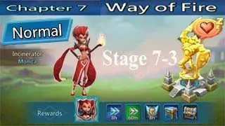 Lords Mobile :--  Normal Chapter 7 Way of Fire Stage 7 -  3