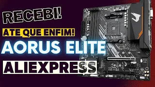 Finalmente recebi a Aorus B550 do Aliexpress. E custou menos de R$ 580,00