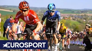 One of the most impressive finishes of Mathieu van der Poel!| Amstel Gold Race 2019 | Eurosport