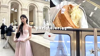 PARIS diaries 🥐: visiting eiffel tower, the louvre, escargot, cafe and pastries, versailles, spring