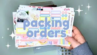 Packing Orders for My Sticker Shop • Etsy/Shopify Small Business Owner