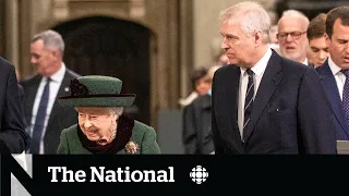 Queen attends Prince Philip’s memorial service, escorted by Prince Andrew