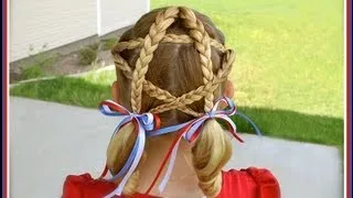 Patriotic Star 4th of July Hairstyle