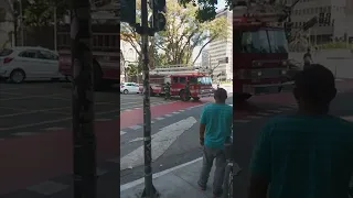 Momento da Chegada do Corpo de bombeiros.