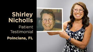 Shirley came to Lakeland Florida from England for DENTAL IMPLANTS ending years of severe dental pain