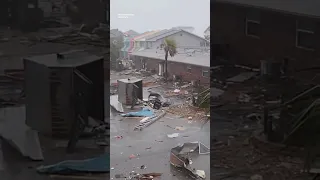 Panama City, Florida, saw damaged structures, debris shortly after multiple tornado warnings #shorts