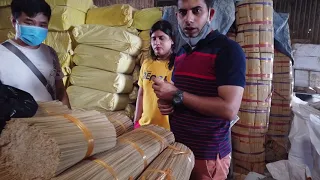 India Buyer visits bamboo stick factory | My whatsapp: +84387366532