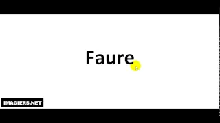 How To Pronounce French Last Name Faure