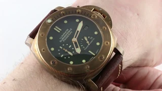 Panerai Luminor Submersible 1950 3-Days Power Reserve “Bronzo”  PAM 507 Luxury Watch Review