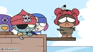 Brawl Stars Animation | Aye Aye Captain! | Pirate Gene & Penny & Darryl & Nita & Leon & Bo