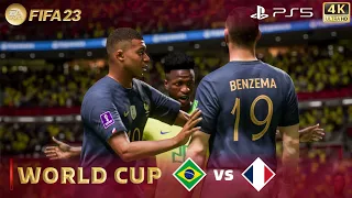 FIFA 23 | World Cup Gameplay | France vs. Brazil | PS5™ 4K 60FPS