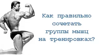 Как правильно сочетать группы мышц на тренировках?