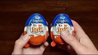 Magical ASMR Unboxing: Harry Potter Kinder Joy Eggs - No Talking, Just Tingles ✨🔮