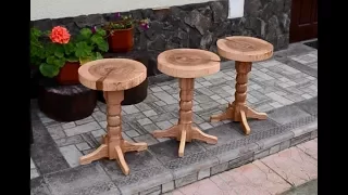 Three swivel stools