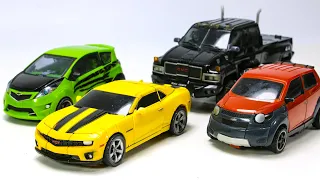 Transformers Movie Autobots Bumblebee Skids Mudflab Ironhide Vehicles Car Robot Toys
