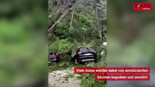 Heftiger Sturm in Südtirol (18.07.2023).