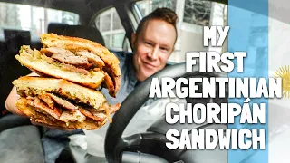 Eating Argentina's No. 1 Street Food Sandwich: Choripán with Chimichurri