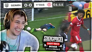 xQc reacts to SIDEMEN CHARITY MATCH 2022 (with chat)