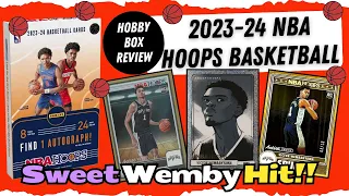 BUDGET HOBBY BOX! 2023-24 Panini NBA Hoops Basketball Hobby Box Review and Basketball Cards Unboxing