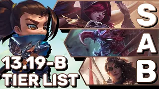 My Strategy & Tierlist For Climbing Patch 13.19-B | TFT Guide Teamfight Tactics